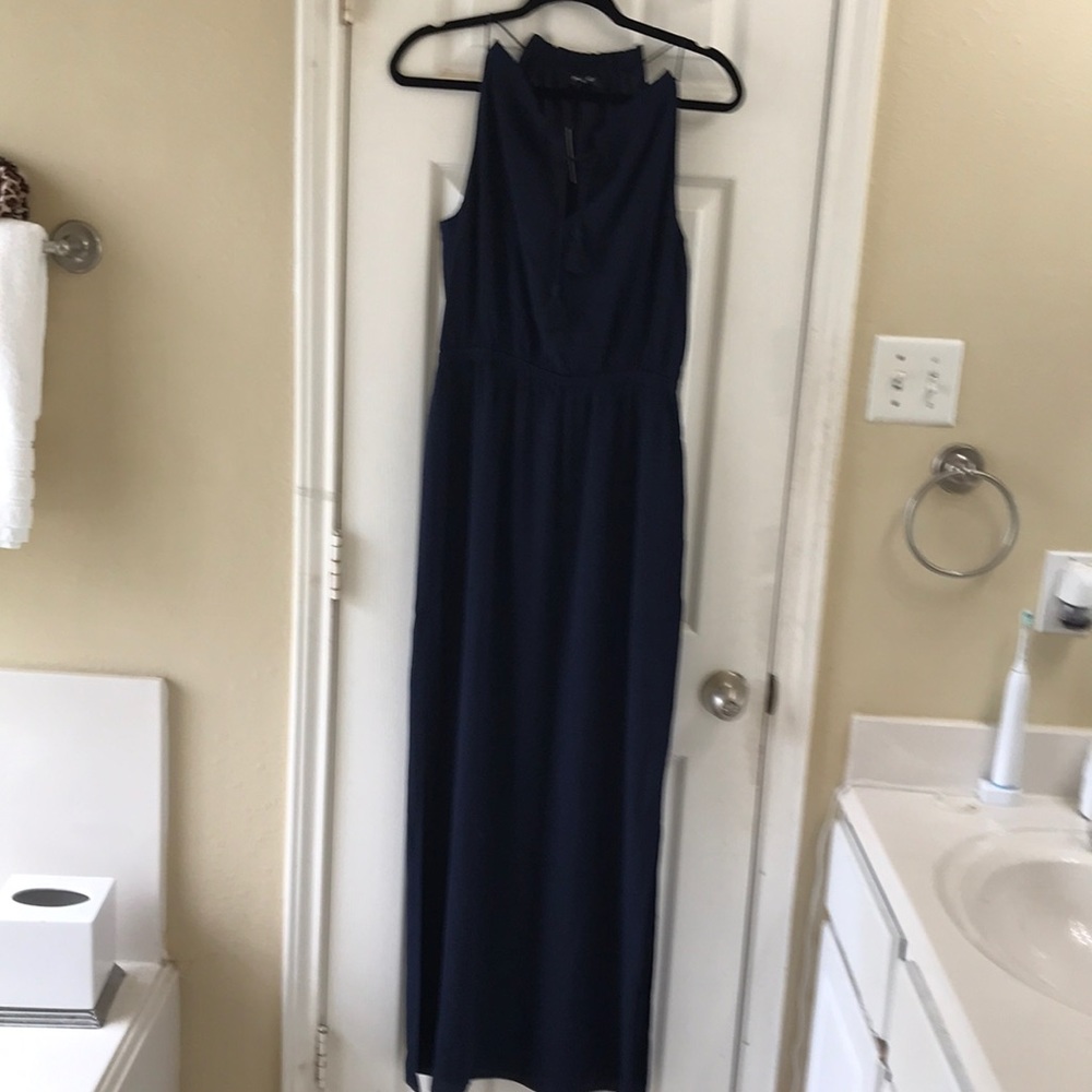 Madewell fully lined maxi dress with elastic waist and side slits. New! - Picture 1 of 10